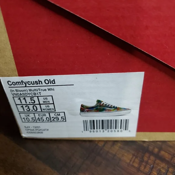 Vans Comfycush Old Skool In Bloom Men Size 11.5, Women Size 13